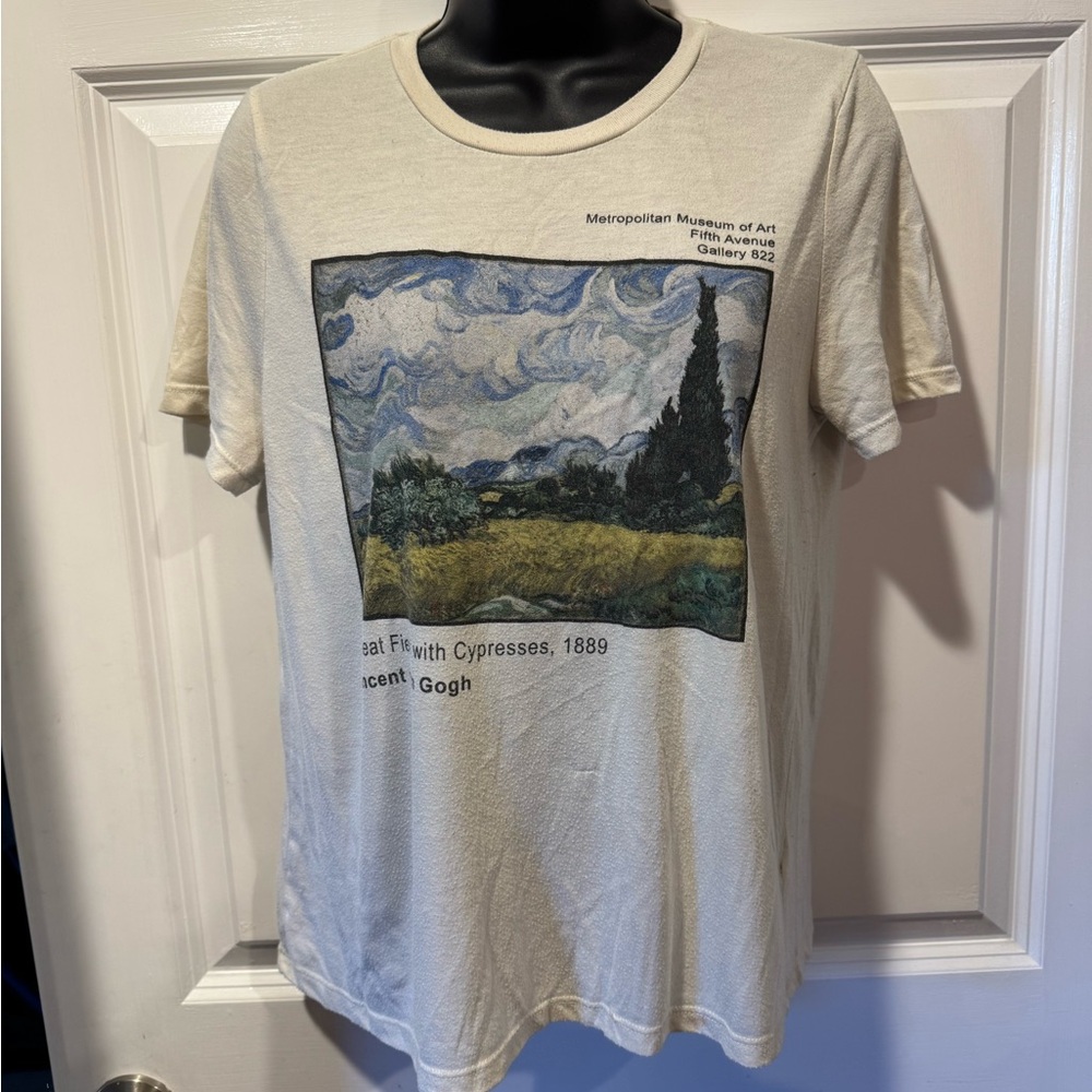 Van Gogh Wheat Field Graphic Tee – Knitswell – Size Small